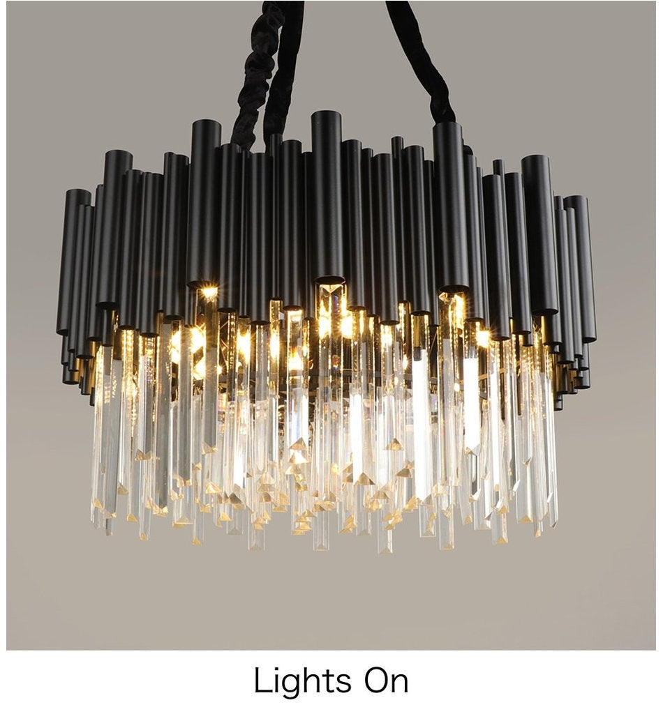 Vigo Crystal Chandelier, Diameter 32"By MORSALE