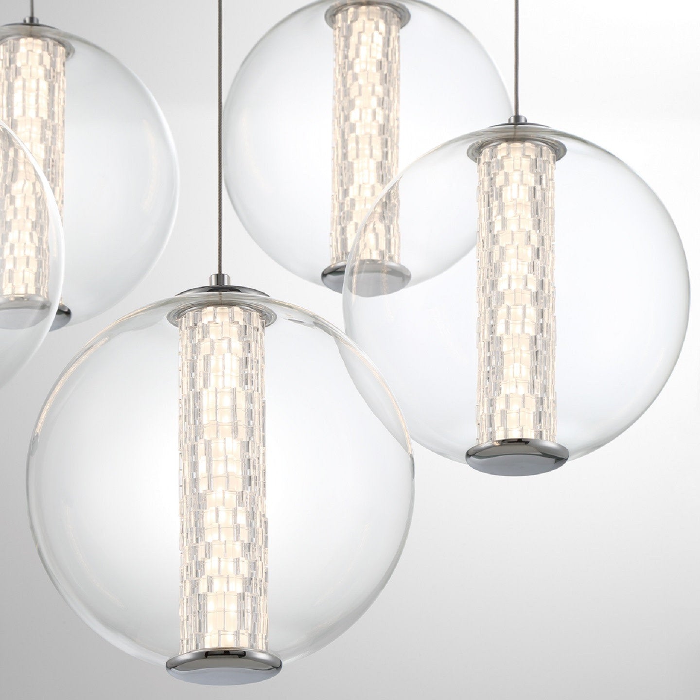 Eurofase Lighting 45737 Atomo 26"W Chandelier - ChromeBy Eurofase Lighting
