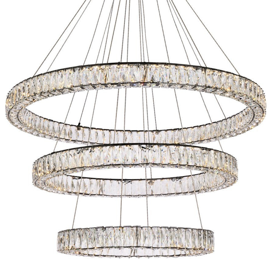 Modern Black 3-Light ChandelierBy Home Living