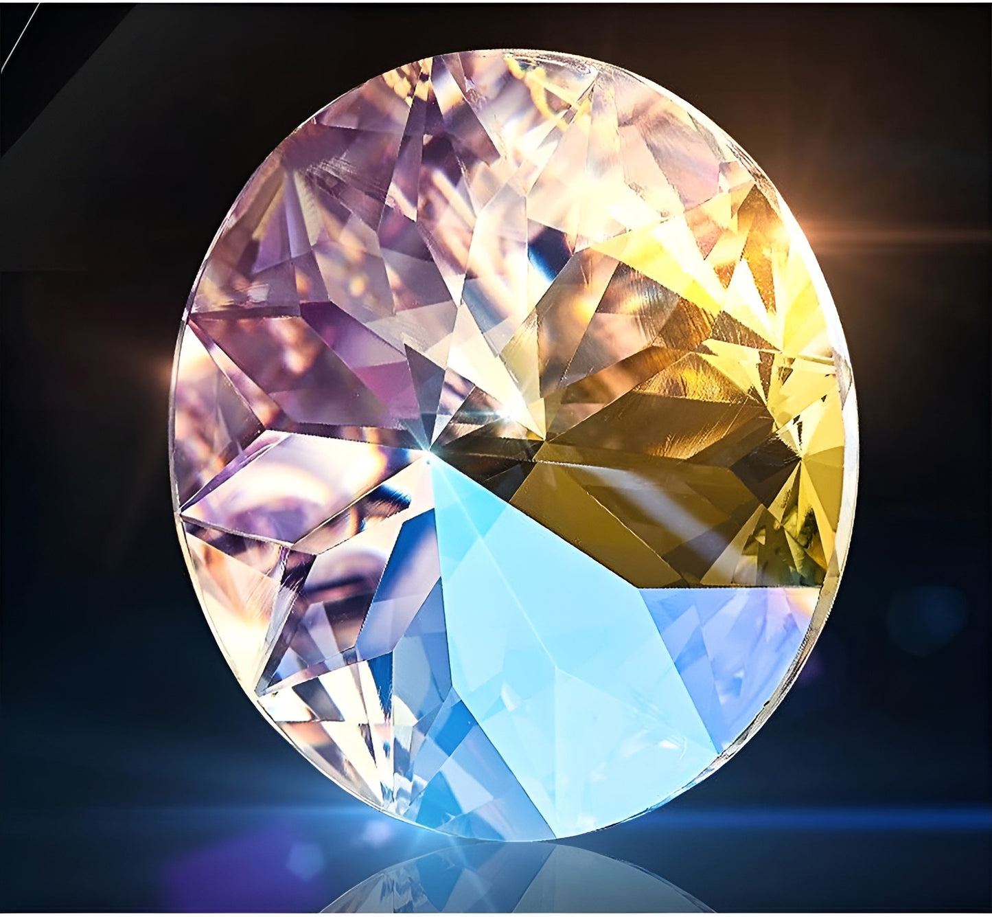 Bonifacio | Colorful Iridescent Crystal Chandelier, 31.5''By Miron Demid LLC