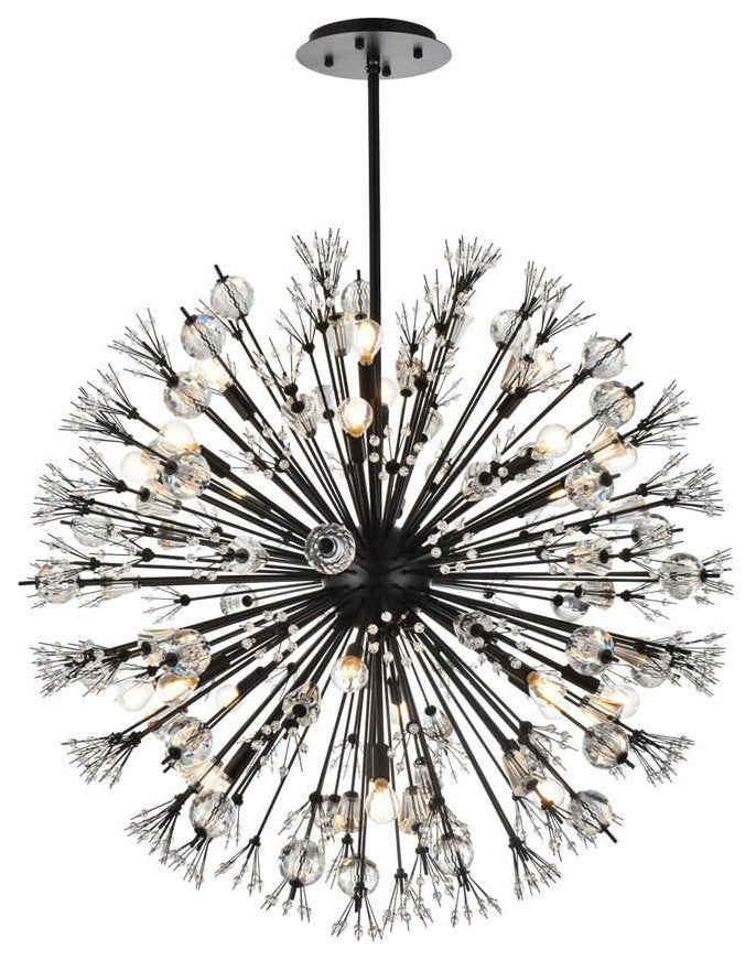 Elegant Lighting 2500D38 Vera 24 Light 38"W Crystal Sputnik - GoldBy Elegant Furniture & Lighting
