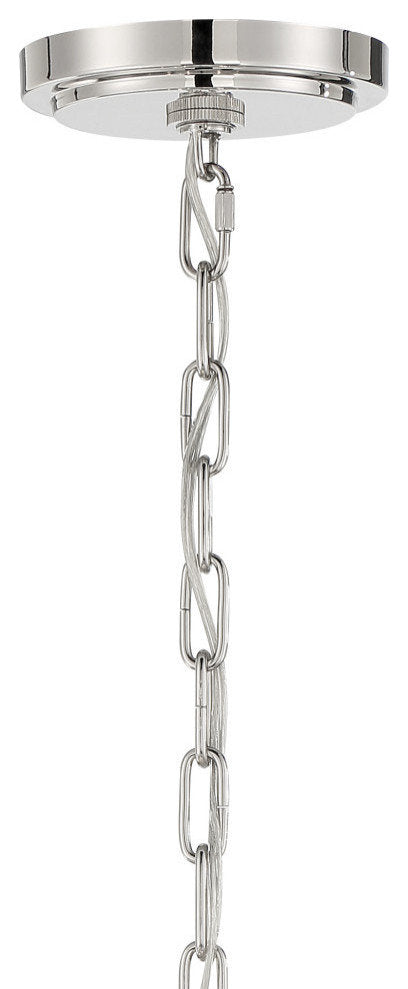 Crystorama Elliot 6-Light Chandelier Polished NickelBy Crystorama Lighting