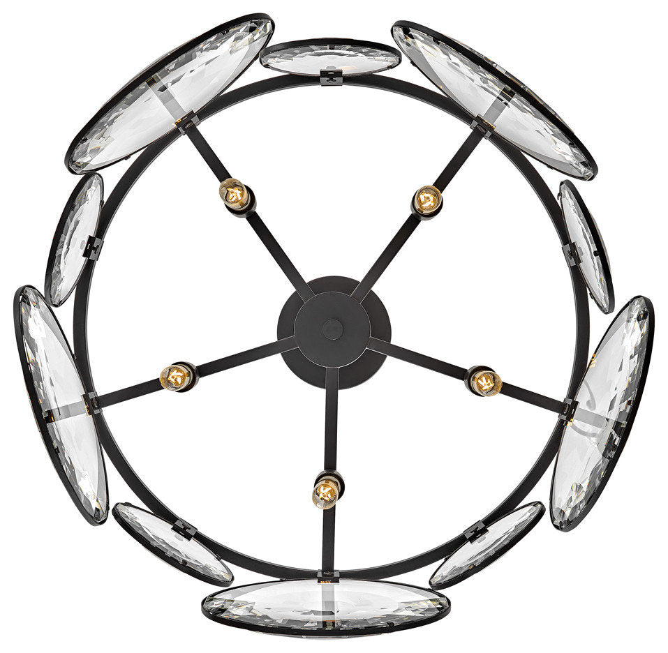 Fredrick Ramond Nala Small Convertible Chandelier, Black*By Hinkley