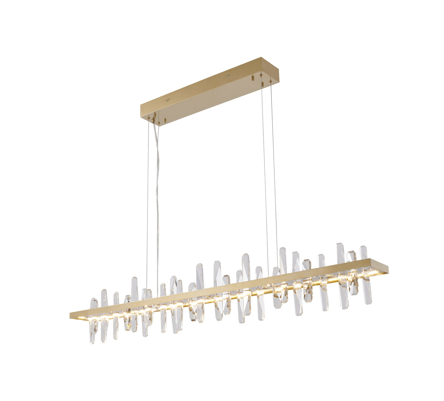 LED Chandelier, GoldBy Design Living