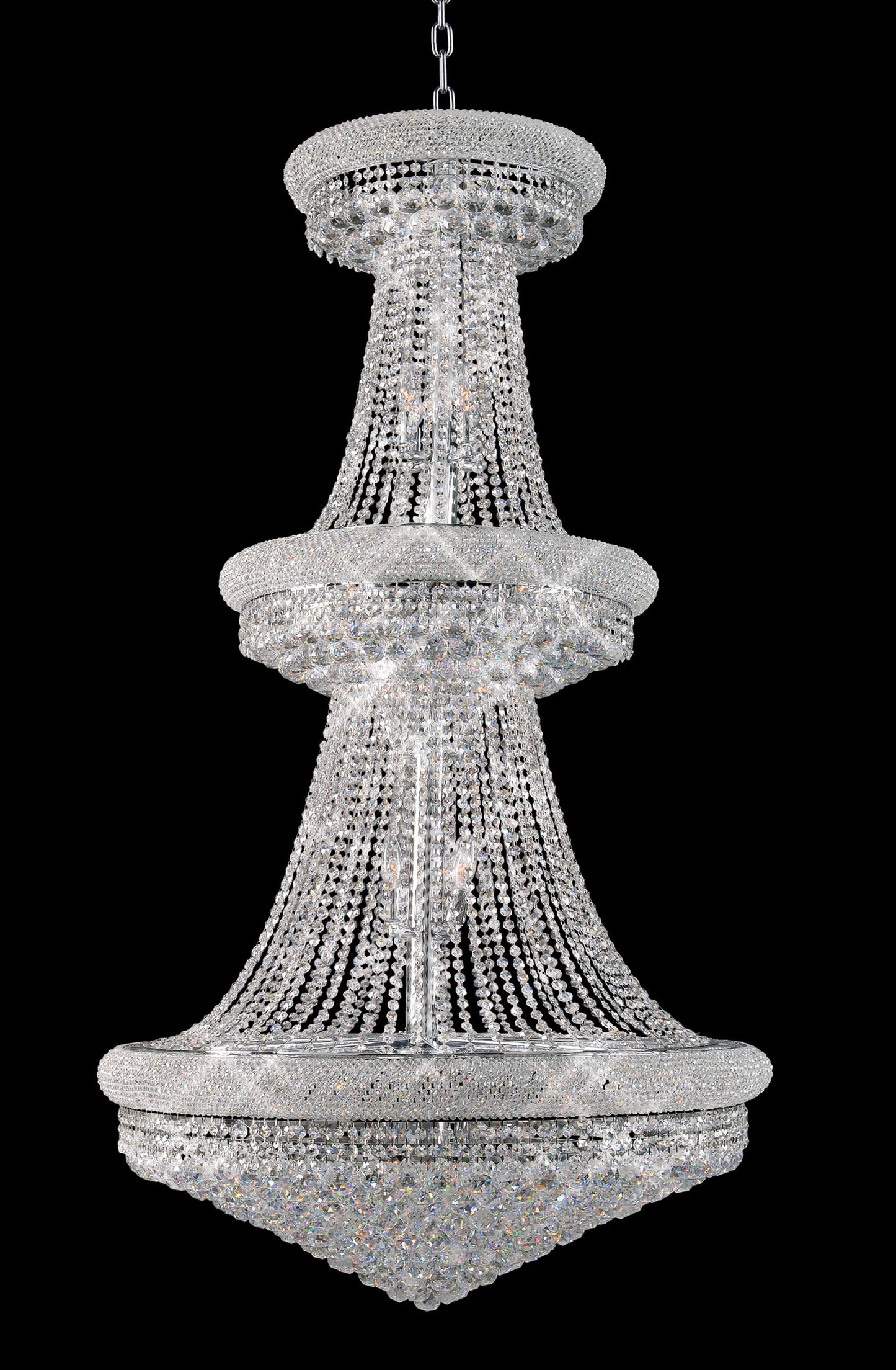 Artistry Lighting Primo Collection Chandelier 30x50, ChromeBy Artistry Lighting