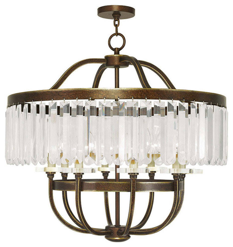 Ashton Chandelier, Hand-Painted Palatial BronzeBy Livex Lighting Inc.