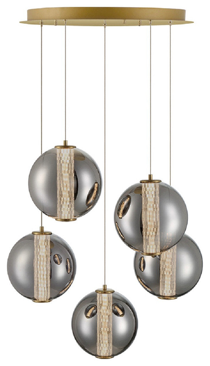 Eurofase Lighting 45737 Atomo 26"W Chandelier - ChromeBy Eurofase Lighting