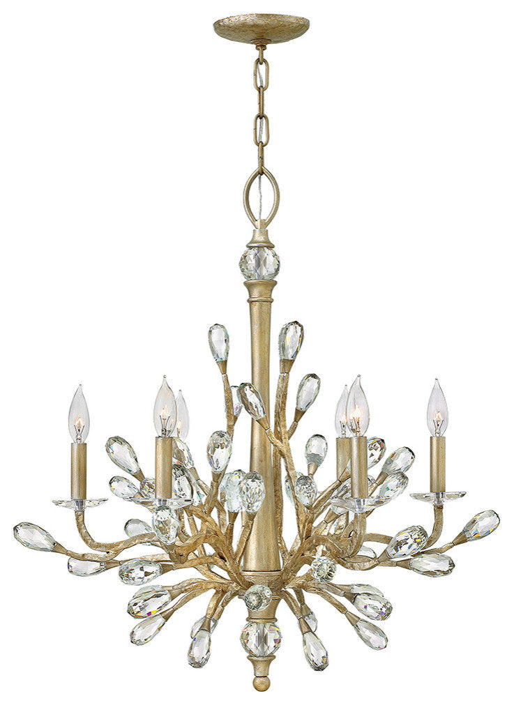 Eve Medium Single Tier Chandelier, Champagne GoldBy Hinkley