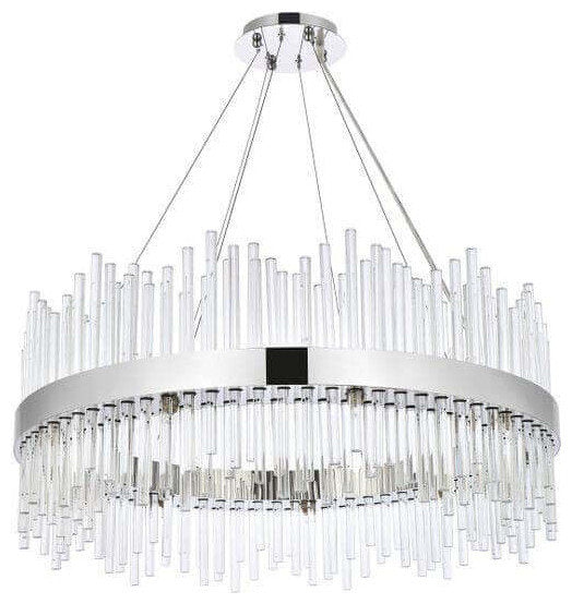 Elegant Lighting Dallas Chandelier, Chrome, 36.00By Elegant Furniture & Lighting