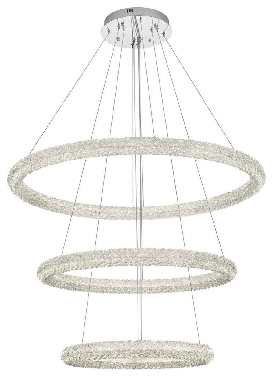Bowen 3 Light Chandelier, ChromeBy Elegant Furniture & Lighting