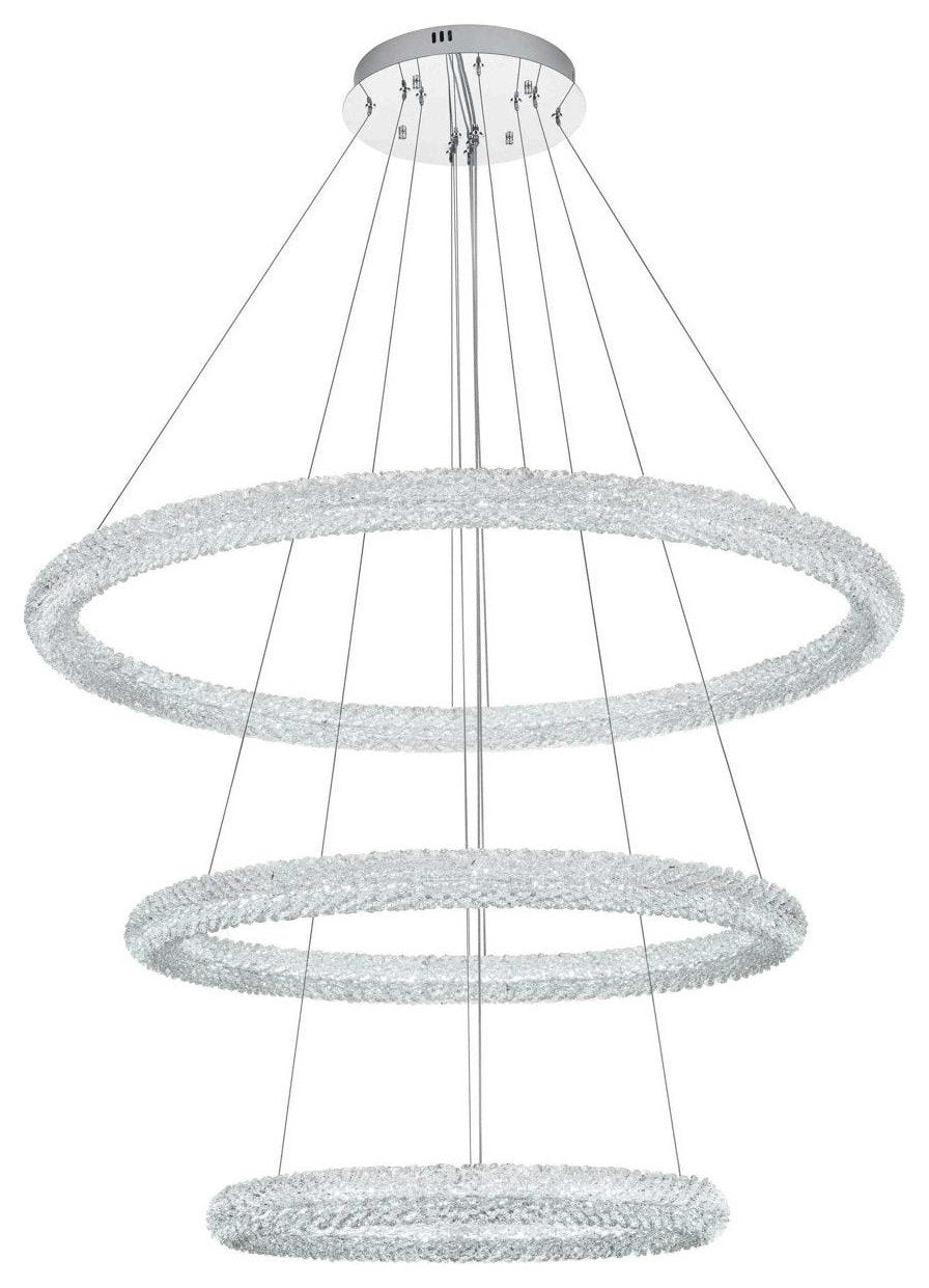 Bowen 3 Light Chandelier, ChromeBy Elegant Furniture & Lighting