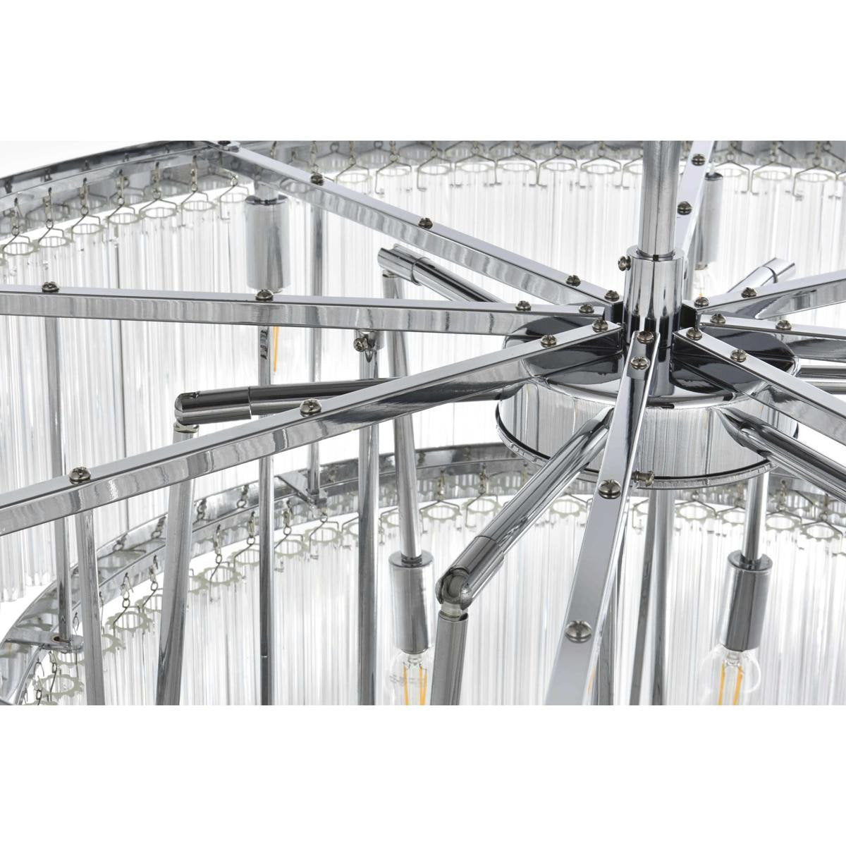 Harlow 18 Light Chandelier, Chrome, 3By Elegant Furniture & Lighting