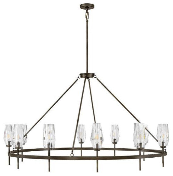 Ana 60W 12 LED Extra Large Chandelier, 32.25"Hx58"WBy Hinkley