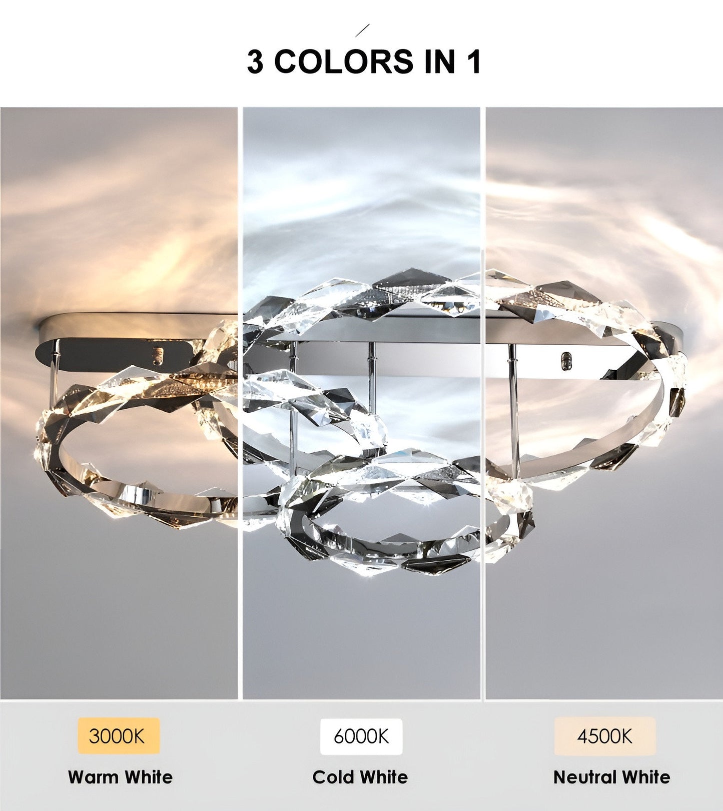 Acquedolci | Luxury Crystal Circular Ceiling Chandelier, 48w LargeBy Miron Demid LLC