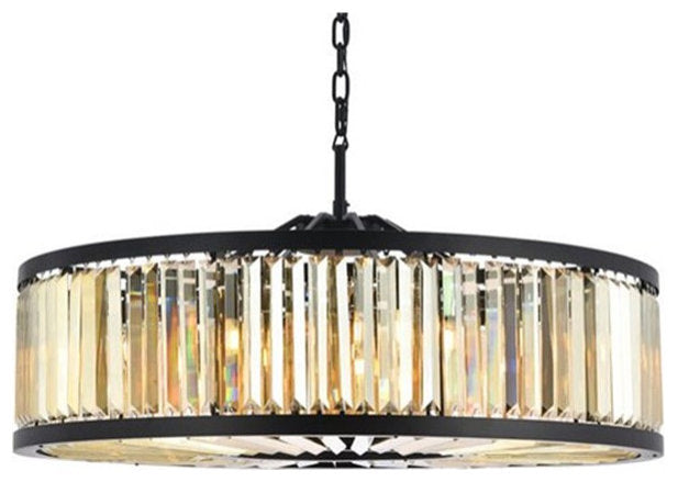 Urban Classic Chelsea 10-Light Metal Royal Cut Chandelier in Matte BlackBy Urban Classic