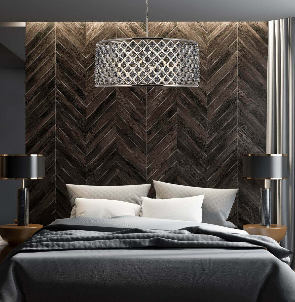 Elegant 1214 Madison Collection Chandelier, Polished NickelBy Elegant Furniture & Lighting