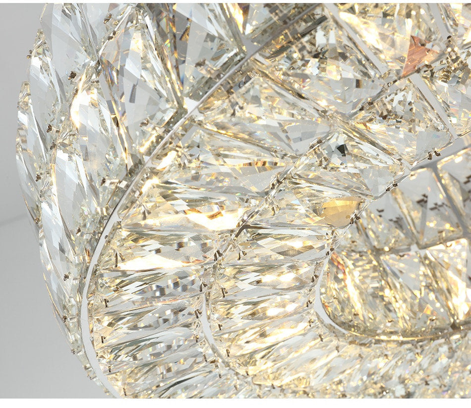 Modern LED Finest K9 Crystal Wheel Chandelier By Morsale, Diameter 32"By MORSALE