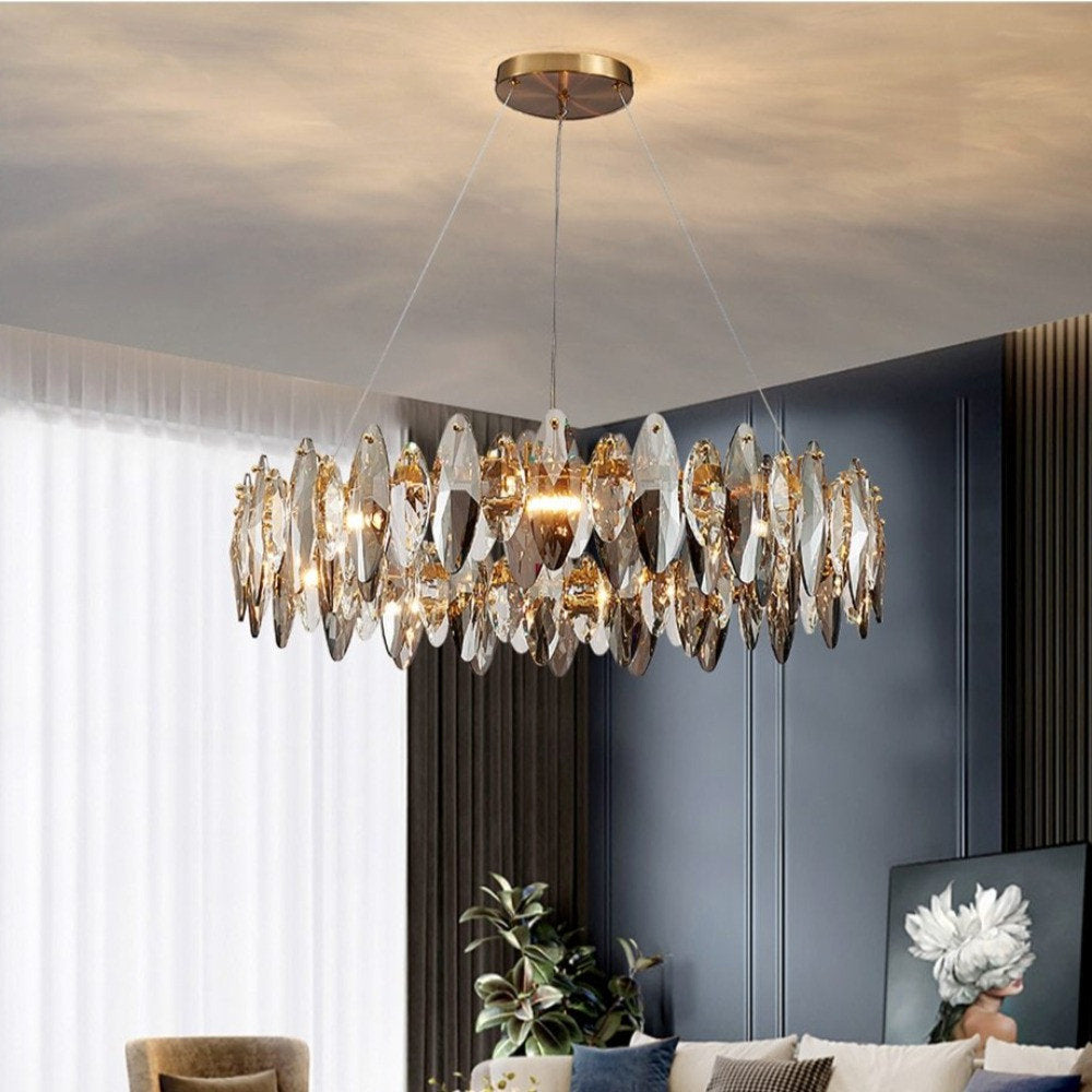 40" Lazzo Crystal Modern Chandelier By MorsaleBy MORSALE