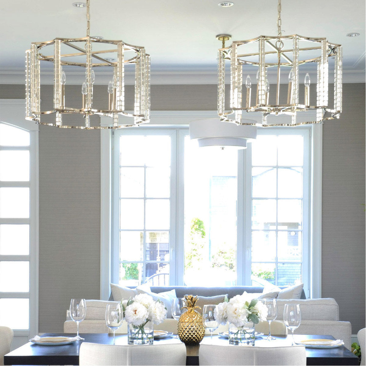Carson 6 Light Chandelier, Polished NickelBy Crystorama Lighting