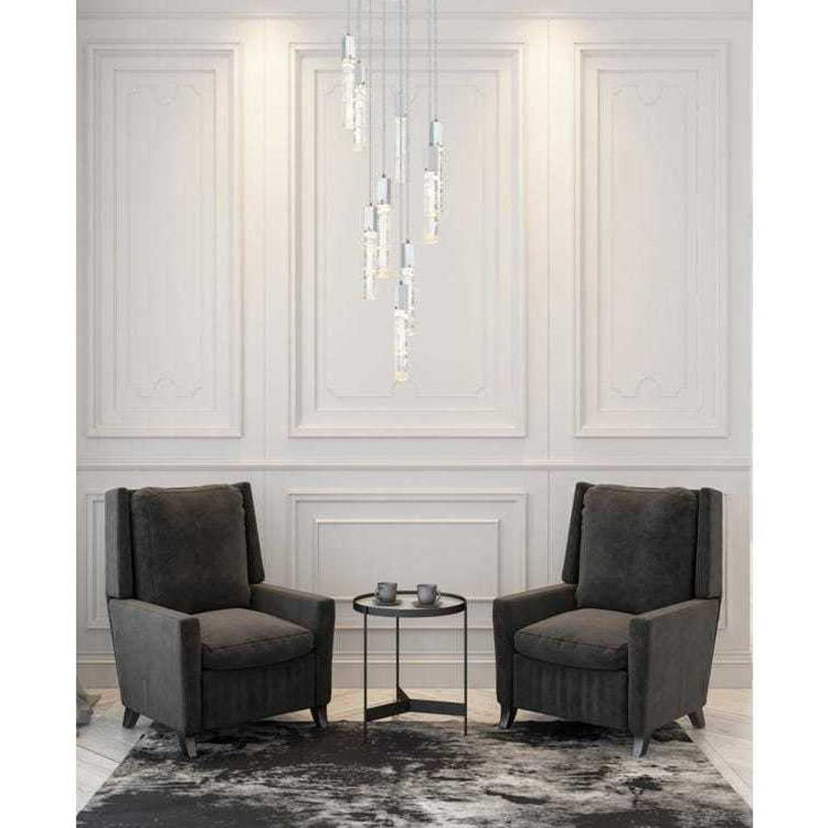 Aurora 9 Light Chandelier, ChromeBy Elegant Furniture & Lighting