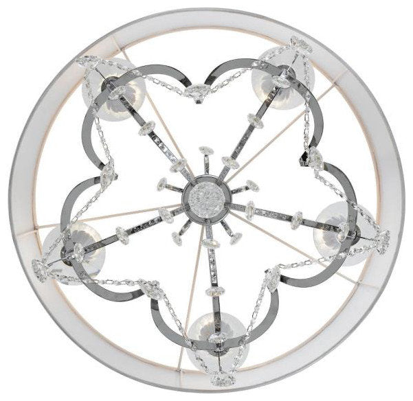Othello 5 Light Chandelier in Classic Style, 24"Wx21"HBy Crystorama Lighting
