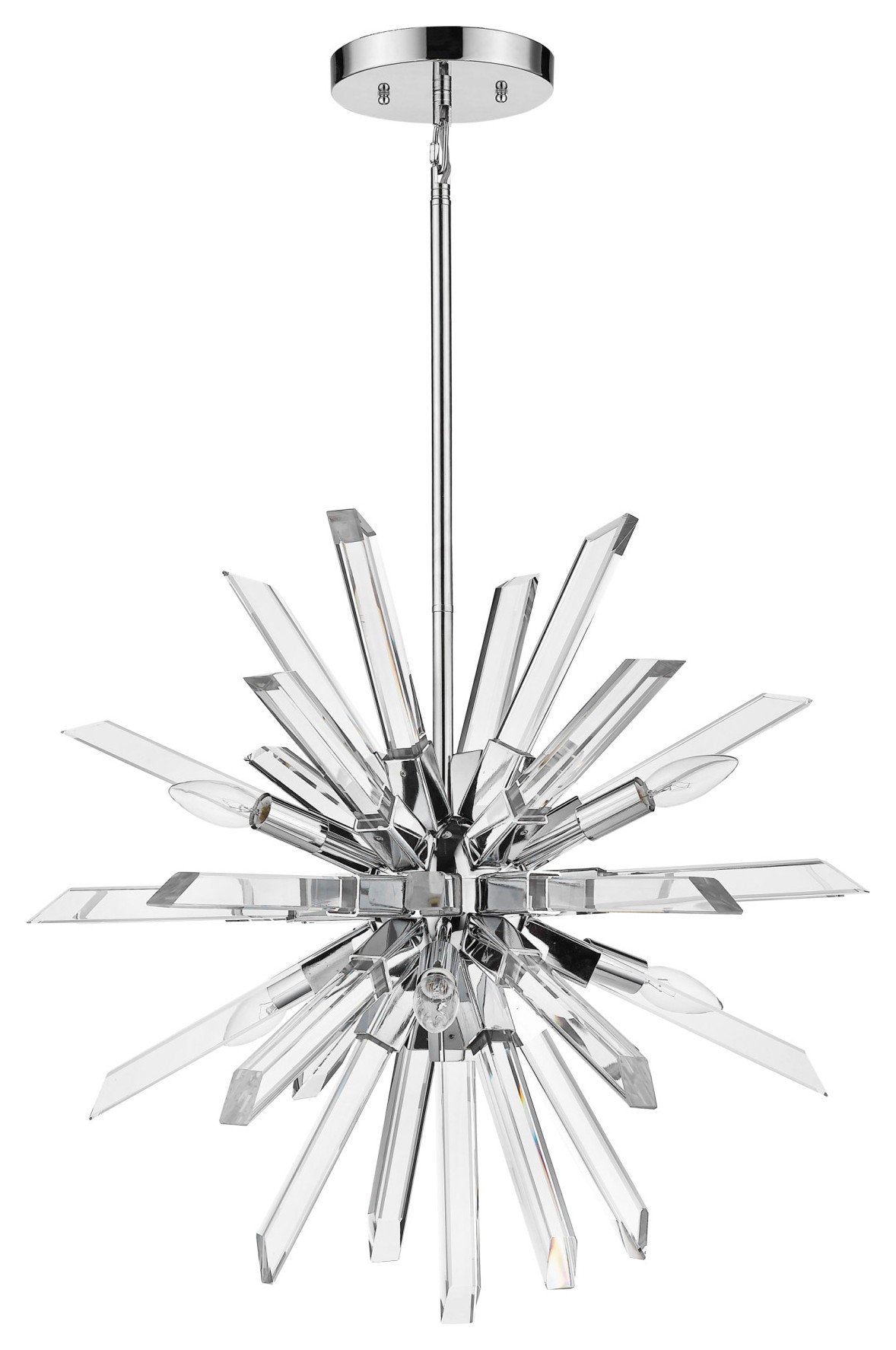 Z-Lite 4003-6 Burst 6 Light 25"W Crystal Sputnik Chandelier - ChromeBy Z-LIte