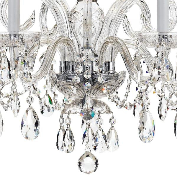 Crystal Crystal 5 Light Chandelier in Classic Style, 22"Wx21"HBy Crystorama Lighting