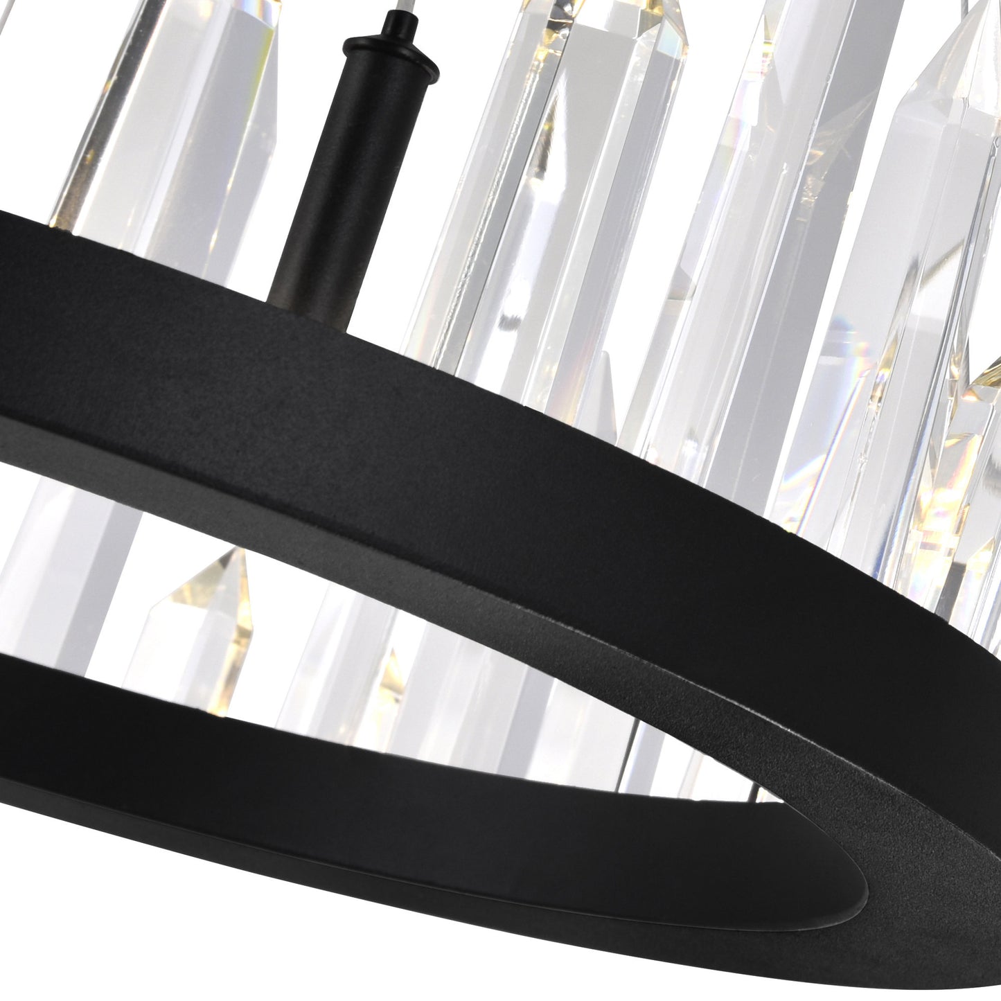 Juliette LED Chandelier With Black FinishBy CWI Lighting