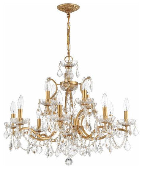 Filmore 12-Light Chandelier In Traditional Style, 24"Hx29"WBy Crystorama Lighting