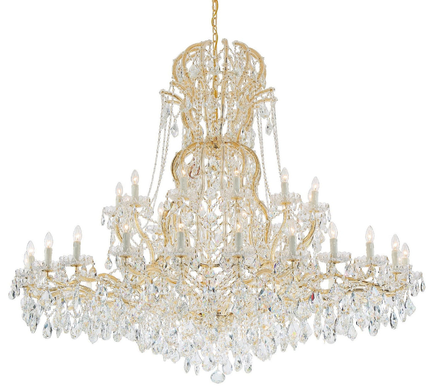 Crystorama Lighting Group 4460-CL-S Maria Theresa 37 Light 64"W - GoldBy Crystorama Lighting