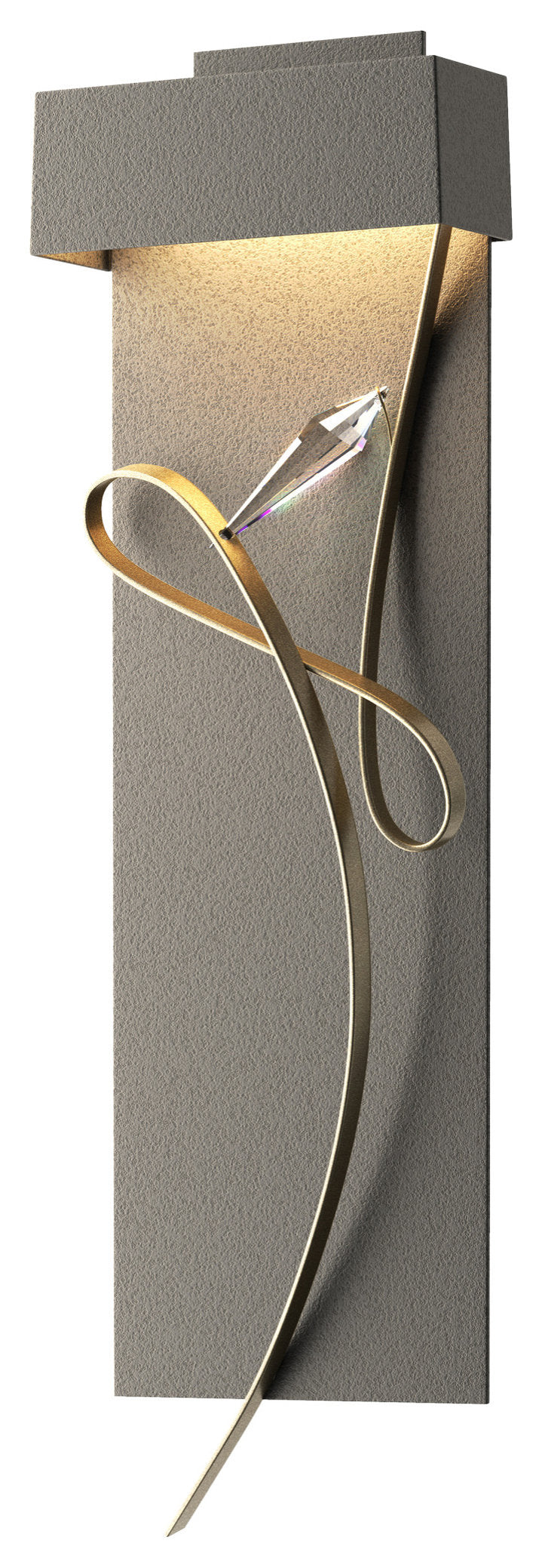 Rhapsody LED Sconce, Natural Iron With Soft Gold AccentBy Synchronicity