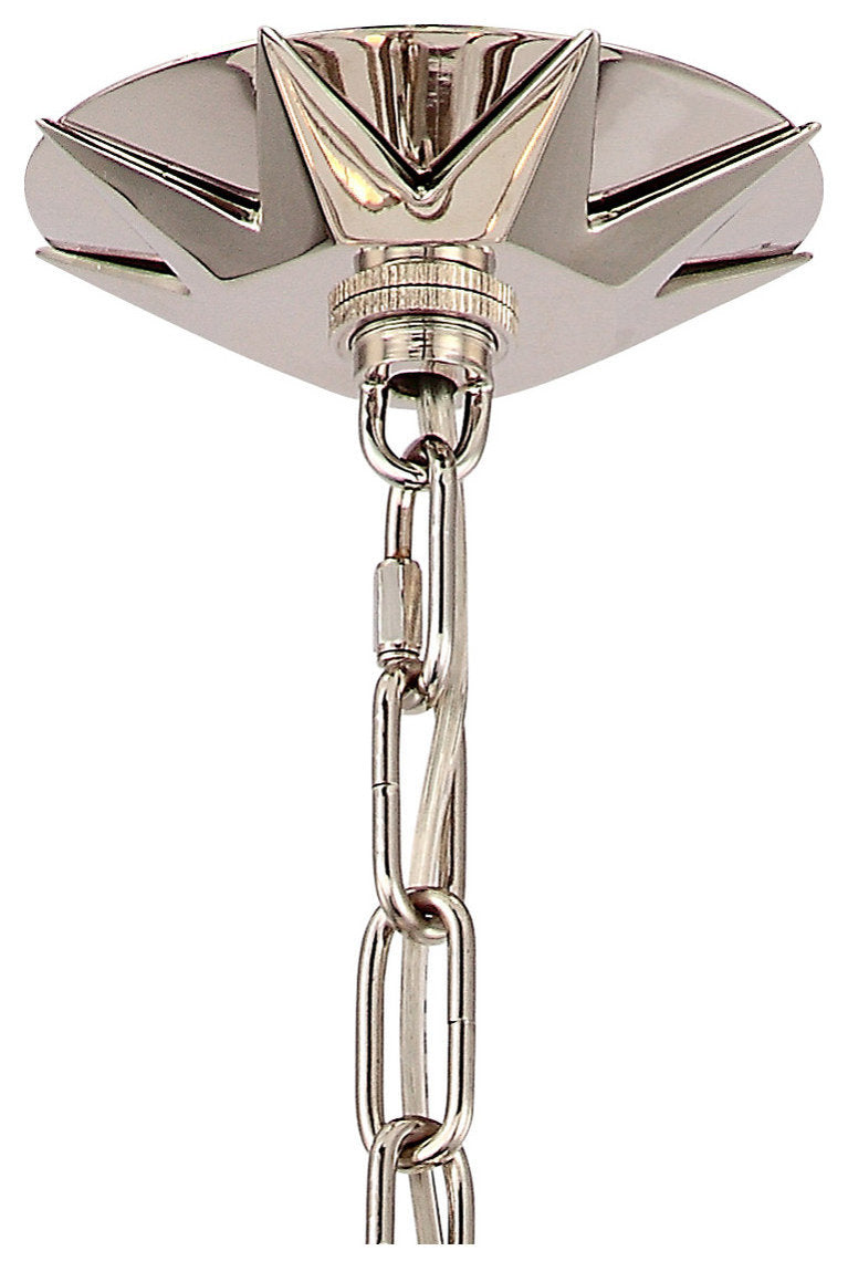 Carson 6 Light Chandelier, Polished NickelBy Crystorama Lighting