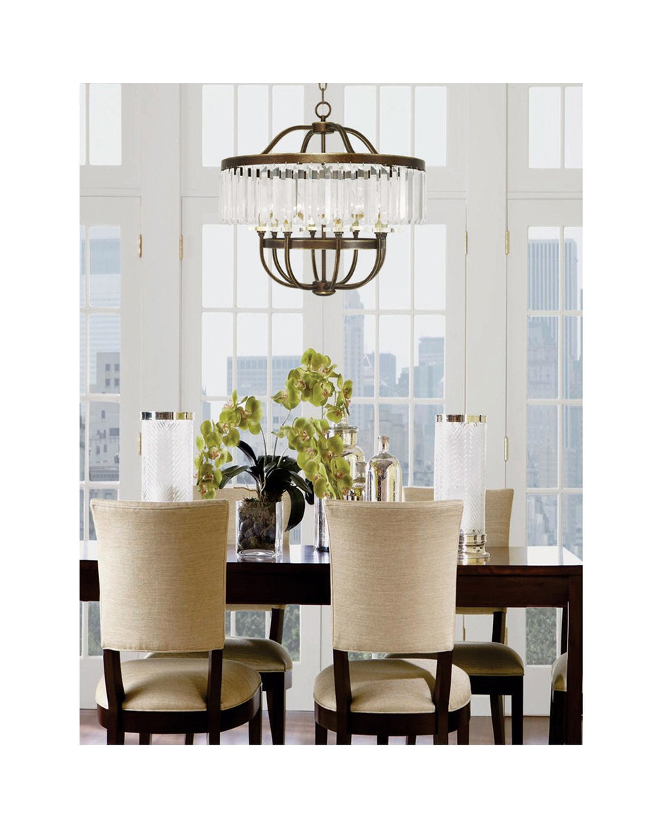 Ashton Chandelier, Hand-Painted Palatial BronzeBy Livex Lighting Inc.