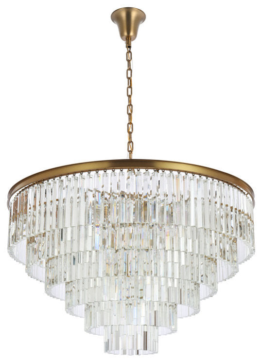 Elegant Lighting Sydney 44" Round Crystal ChandelierBy Elegant Furniture & Lighting
