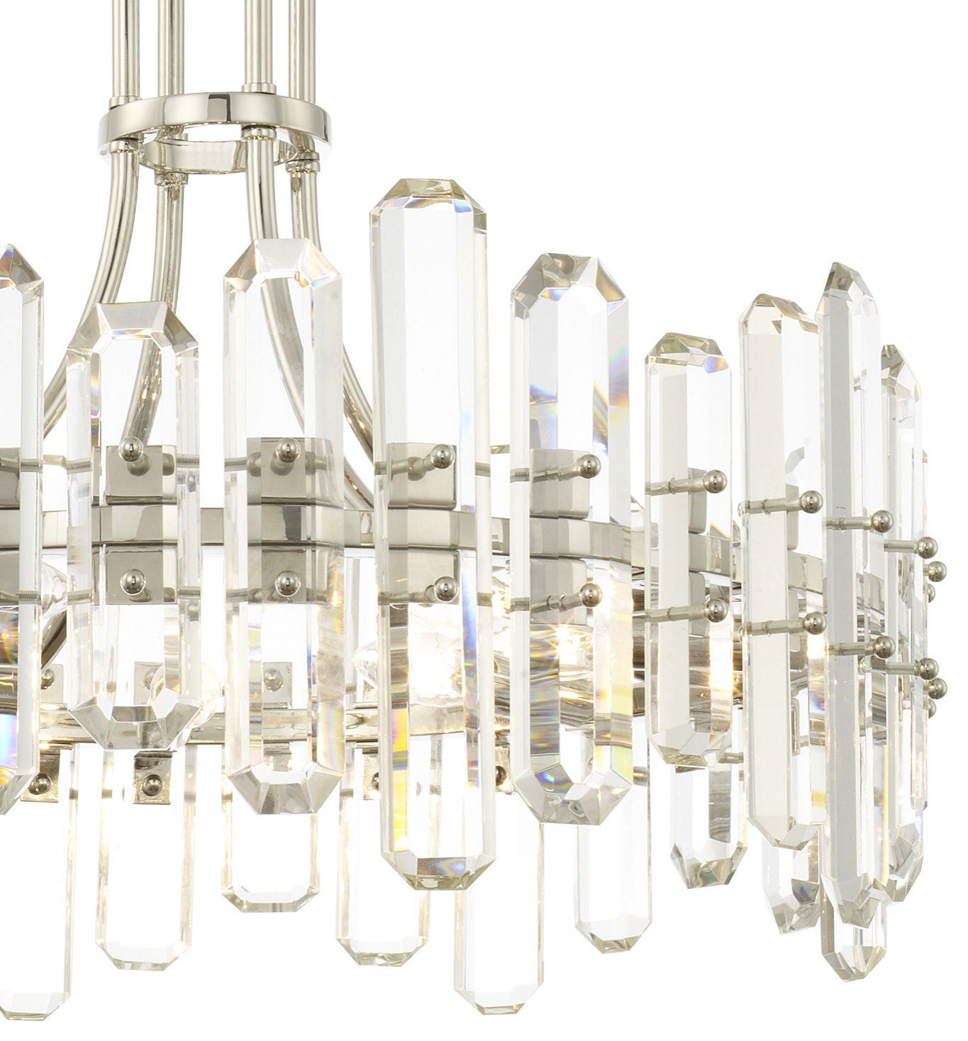 Crystorama Lighting Group BOL-8888 Bolton 8 Light 25"W Crystal - Aged BrassBy Crystorama Lighting