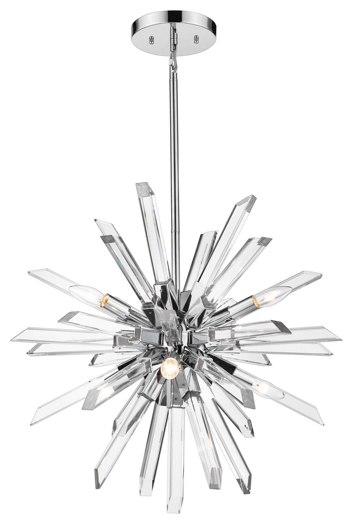 Z-Lite 4003-6 Burst 6 Light 25"W Crystal Sputnik Chandelier - ChromeBy Z-LIte