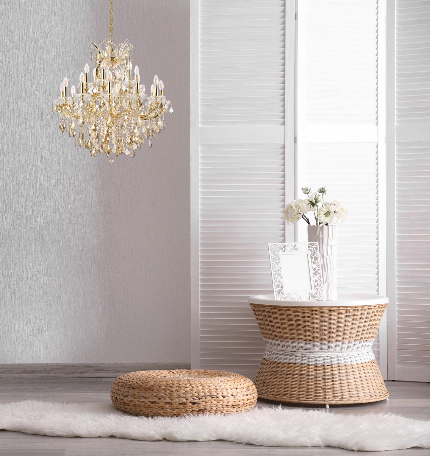 Elegant Lighting 2800D30-GT/RC Maria Theresa 19 Light 30"W - ChromeBy Elegant Furniture & Lighting