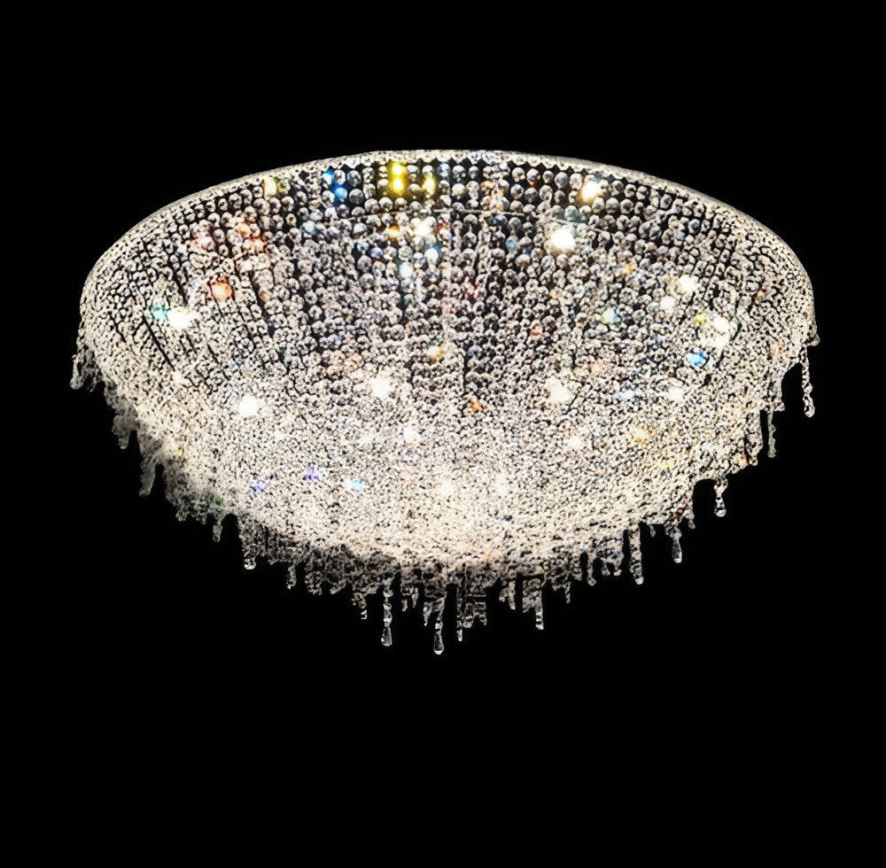 Bendejun | Luxury Brilliant Drops Crystal Chandelier, Dia23.6xh11.8", Warm LightBy Miron Demid LLC