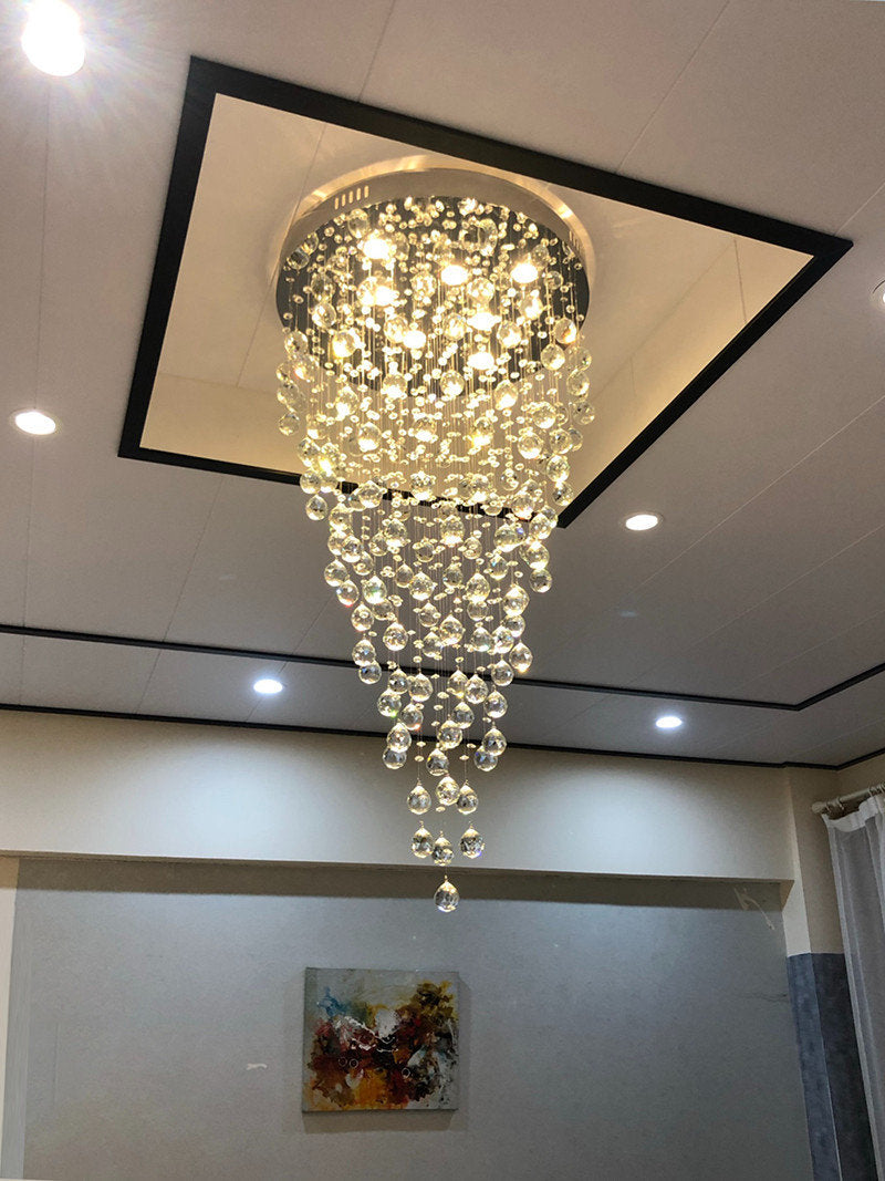 Le Tignet | Creative Large Raindrops Crystal Chandelier, 16 Bulbs, Warm LightBy Miron Demid LLC