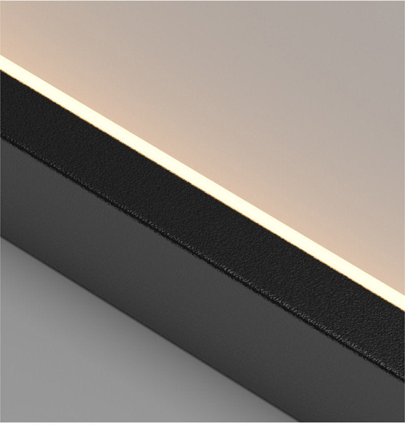 Lavagna | Ultramodern Rectangle Hanging LED Chandelier, Gold, 4 Lights (H177.2"), Cool Light, Non-DimmableBy Miron Demid LLC