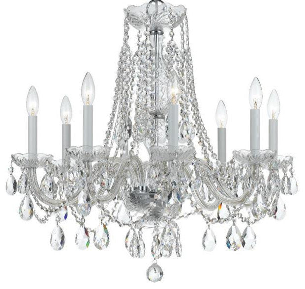 Crystal 8-Light Chandelier in Classic Style, 26"Wx26"HBy Crystorama Lighting