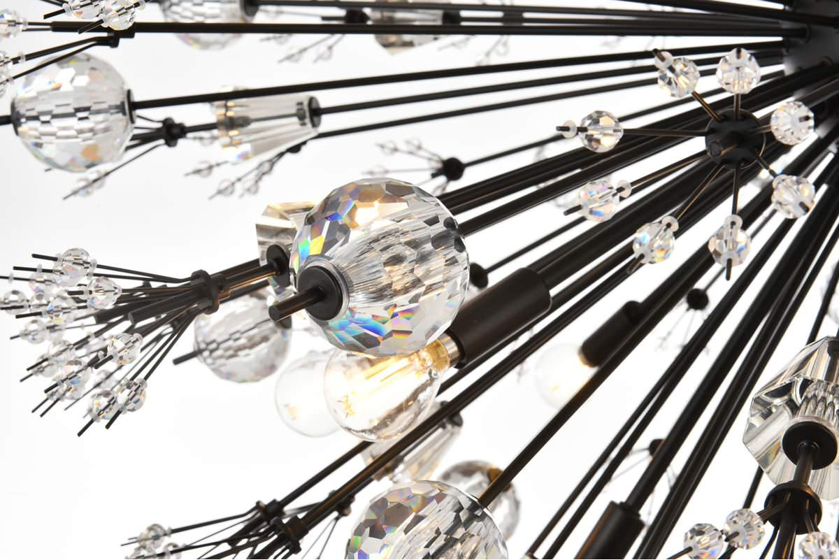 Elegant Lighting 48" Three Tiers Crystal Starburst ChandelierBy Elegant Furniture & Lighting