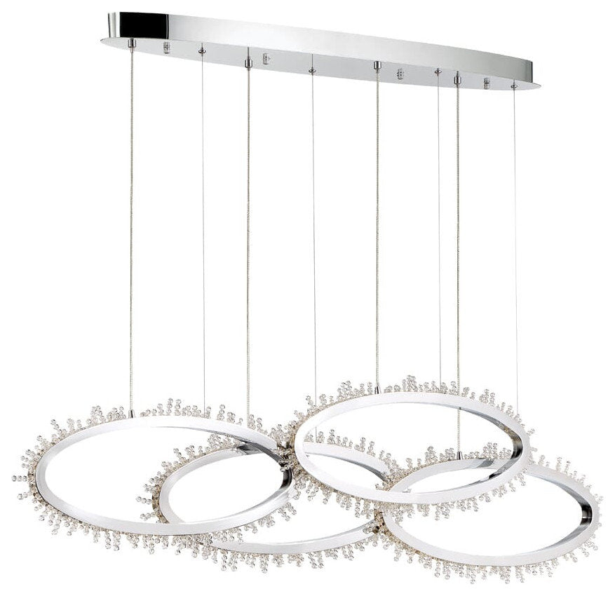 Chrome LED Chandelier from the Scoppia CollectionBy Eurofase Lighting