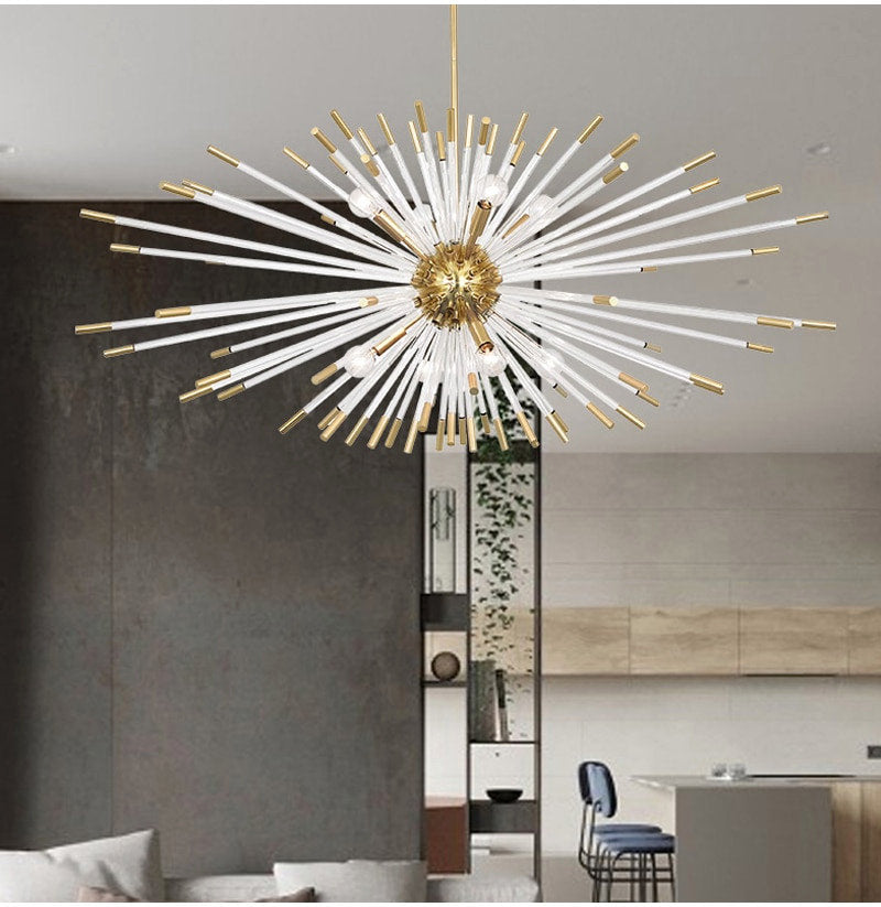 Oletta | Dandelion-Shaped LED Crystal Chandelier, L 23.6* W 15.8By Miron Demid LLC