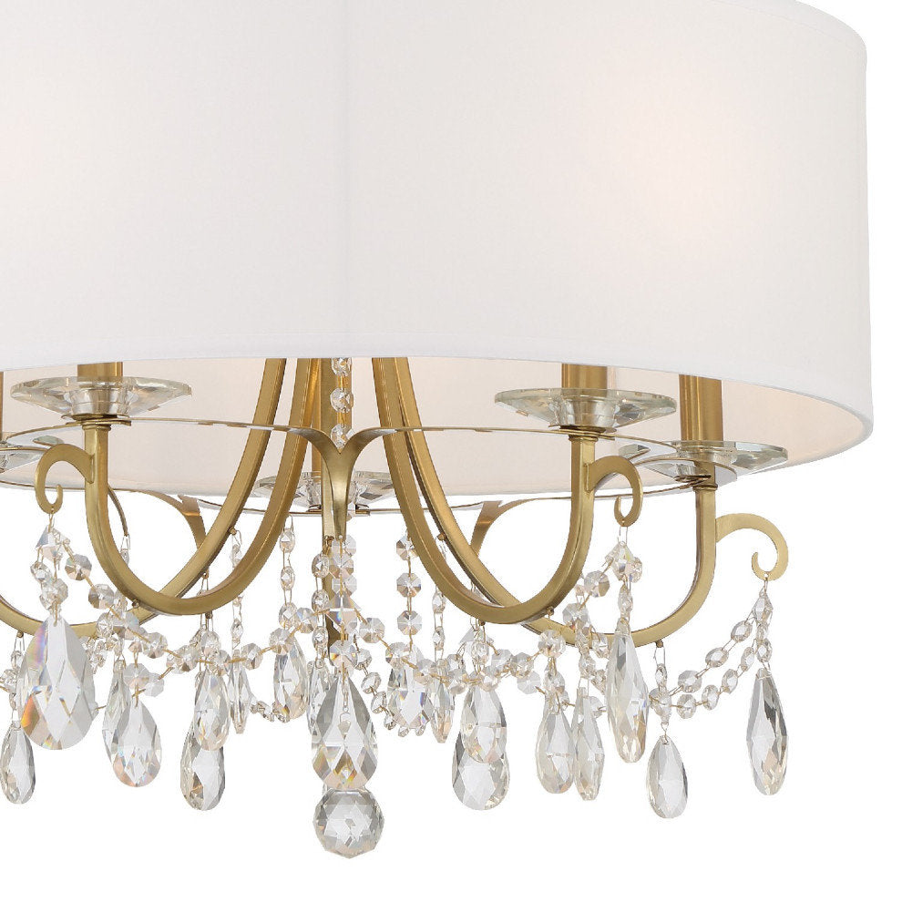 Crystorama Othello 5 Light Chandelier 6625-VG-CL-S - Vibrant GoldBy Crystorama Lighting