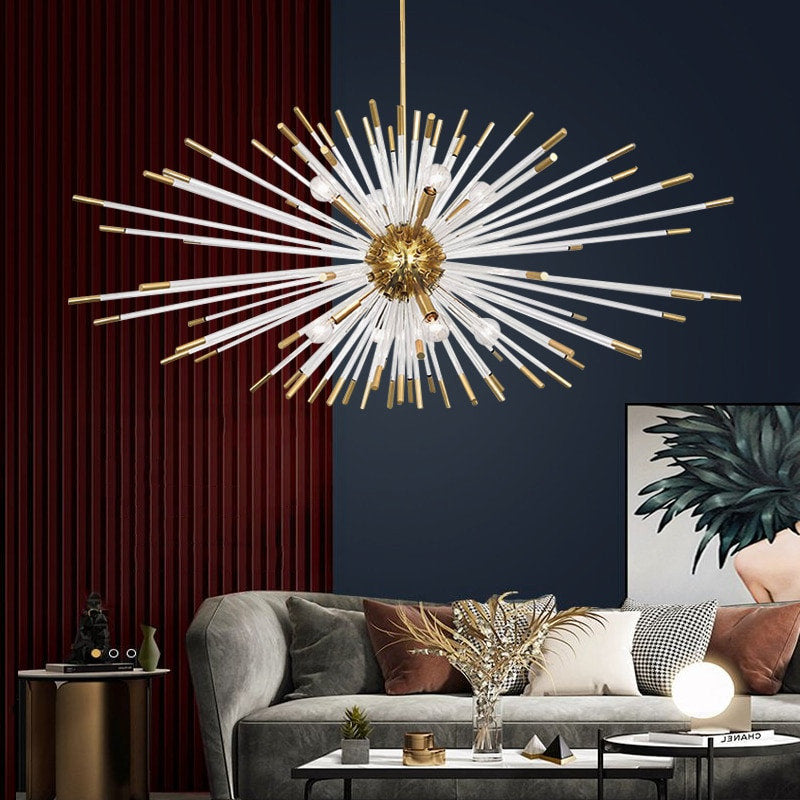 Oletta | Dandelion-Shaped LED Crystal Chandelier, L 23.6* W 15.8By Miron Demid LLC