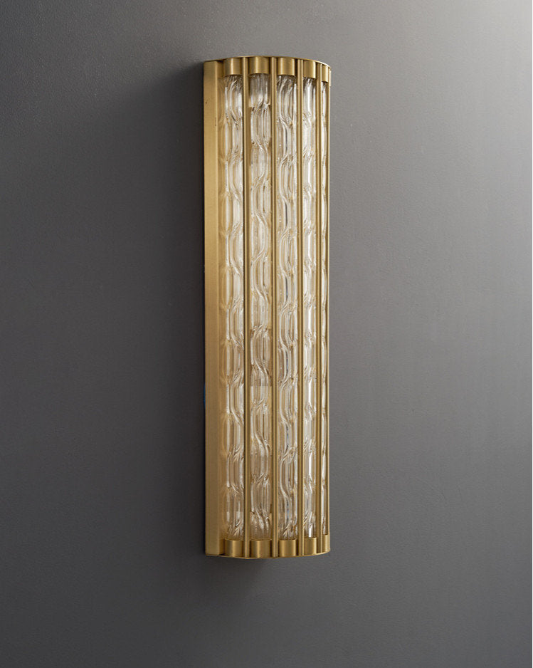 Luxury Golden Crystal Wall Lamp, L7.1xw4.7xh23.6", Cool LightBy Miron Demid LLC