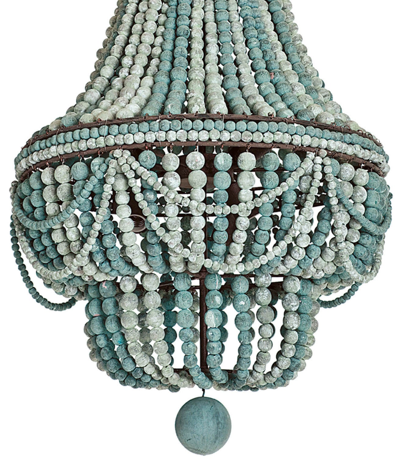 Malibu Chandelier, Weathered BlueBy Regina Andrew