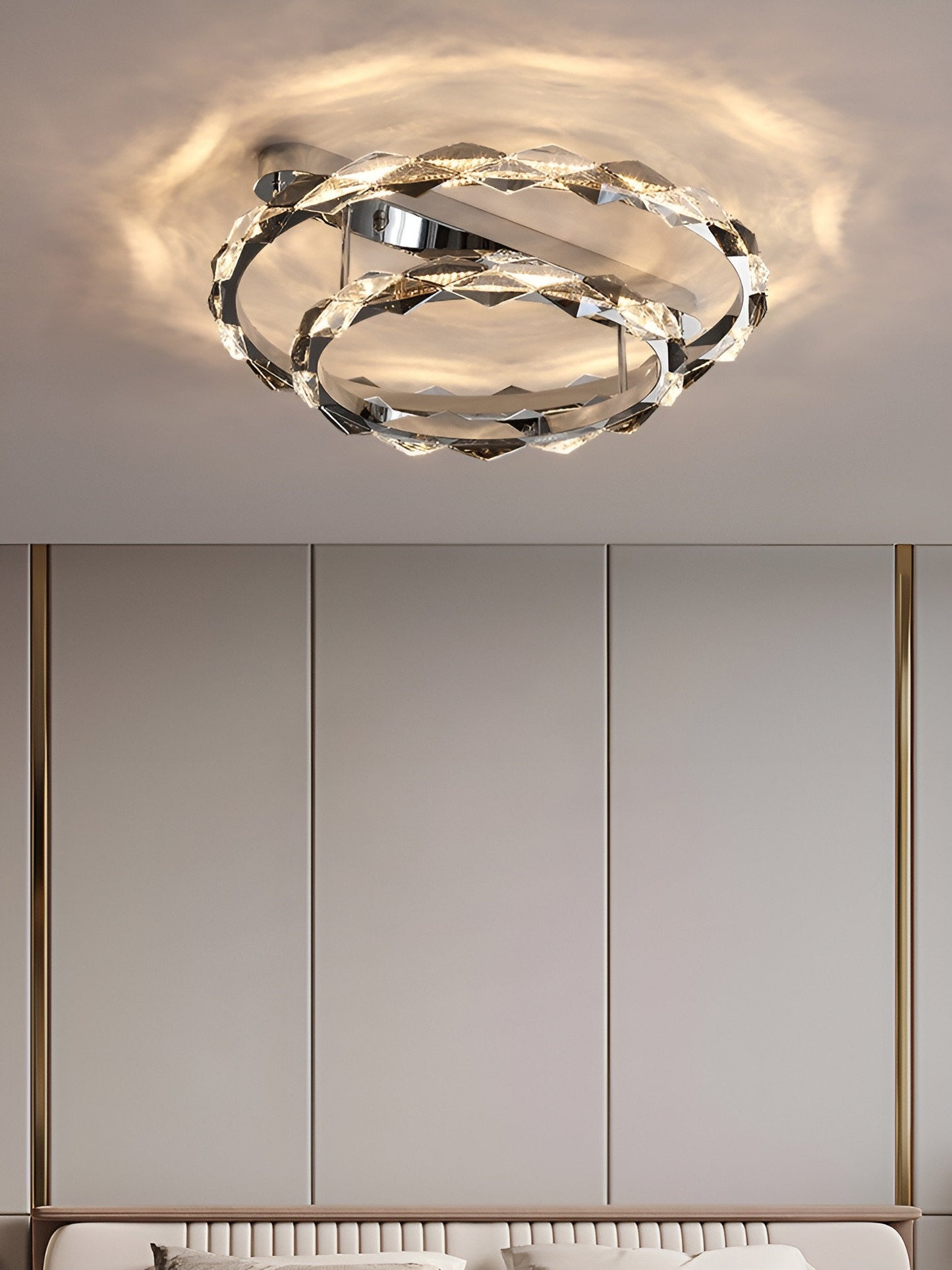 Acquedolci | Luxury Crystal Circular Ceiling Chandelier, 48w LargeBy Miron Demid LLC