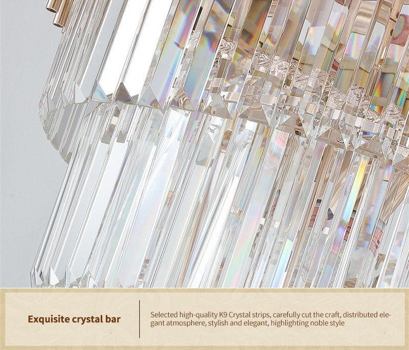 Art Deco | Black and Gold Crystal Chandelier for Hall and Staircase, Black, 27.6'', Non-Dimmable, Warm LightBy Miron Demid LLC